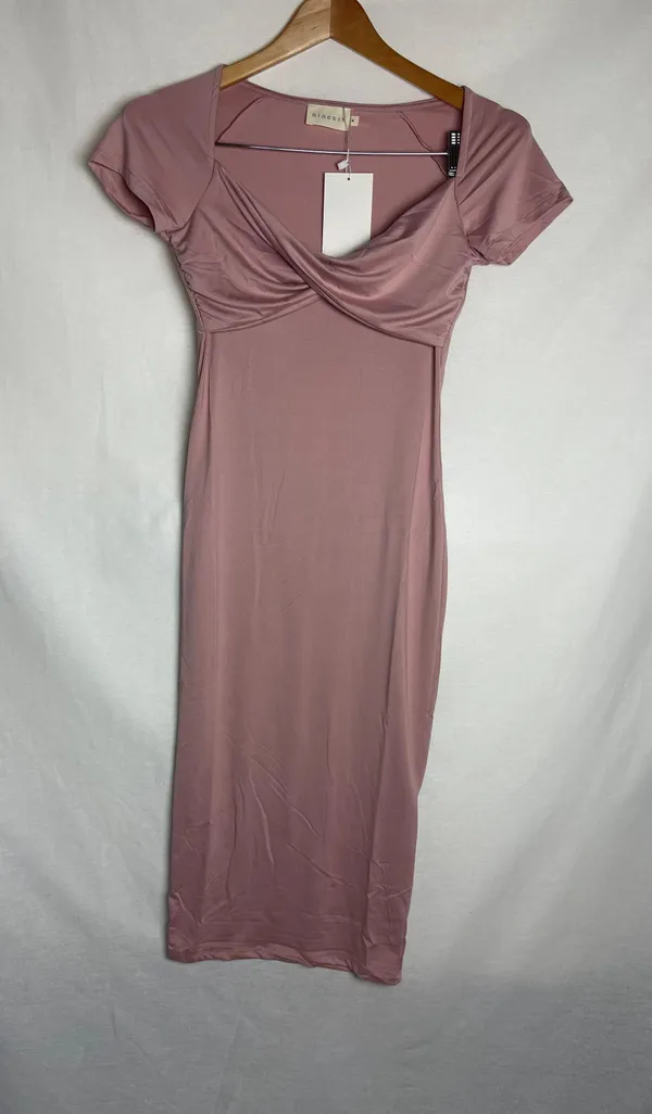 Mauve Midi Dress Pink - Image 6