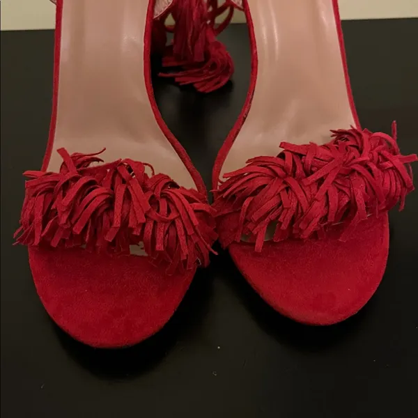 Forever Rubina 57 Fringe Open Toe High Heel Sandals - Image 5
