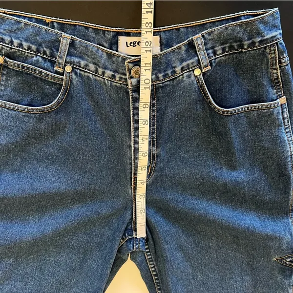 Lawman Legends Star intarsia Vintage Jeans, medium wash denim, size 13/14 - Image 7