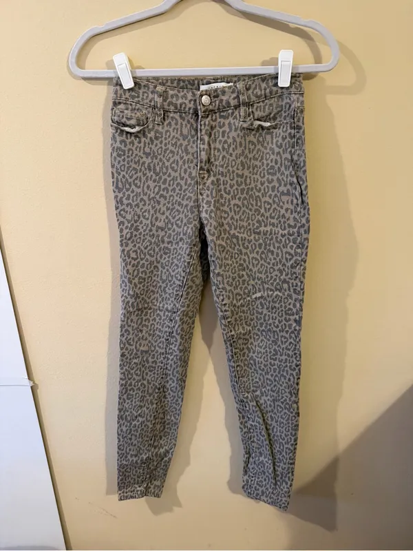 PacSun Women's High Rise Leopard Skinny Jeans - Image 2
