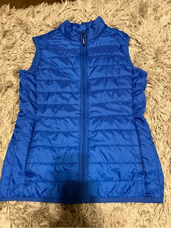 Core 365 Ladies Blue Quilted Puffer Vest Size XS - Image 4