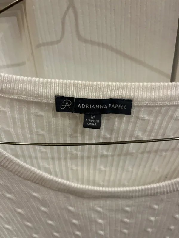 Adrianna Papell White Sweater - Image 2