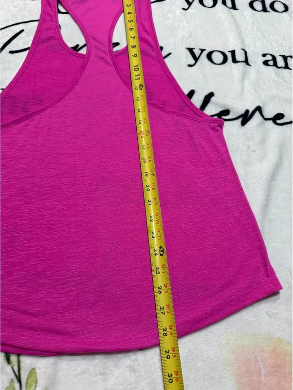 Hot pink racerback athletic tank top Size XL - Image 4