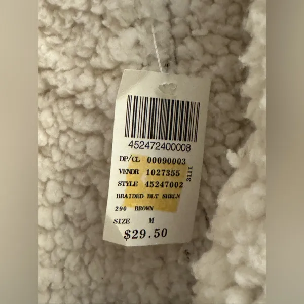 Y2K NWT Wet Seal Size Medium Sherpa Lined Cozy Vest - Image 11