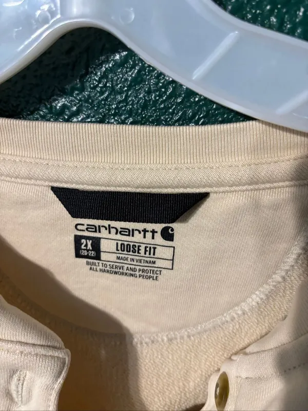 Carhartt Women’s Tan Loose Fit Crewneck Sz 2XL - Image 2