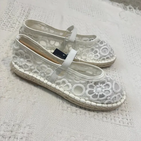 Universal Threads 7 Celia Mary Jane floral lace espadrille 3629 - Image 5