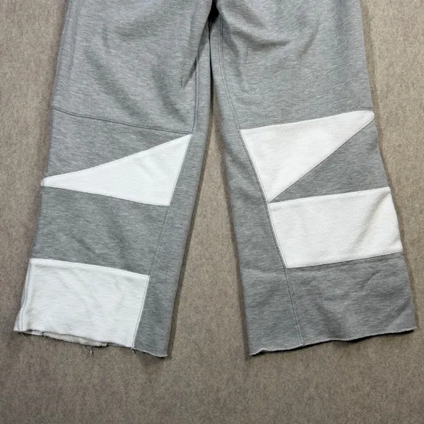 Free People Movement Hot Shot Geometric Patchwork Wide Leg Sweatpants‎ Gray XS - Image 13