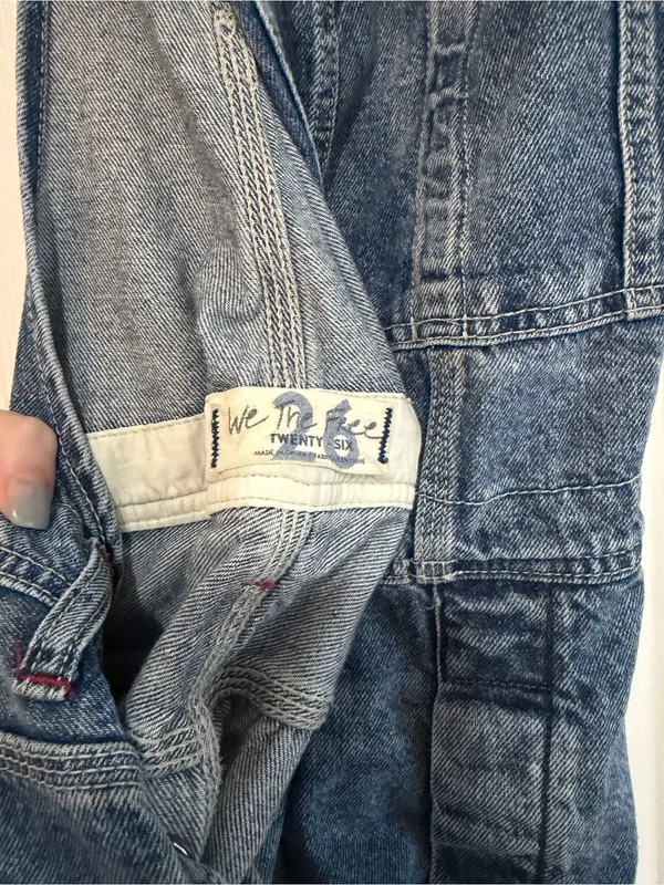 Free People Overalls Medium Denim Size 26 - Image 3