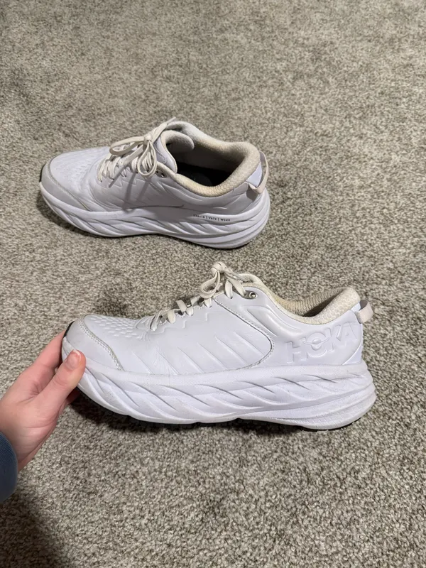 Hoka Bondi SR Leather Tennis Shoes - Image 3