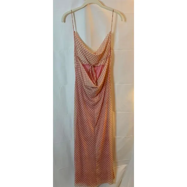 Zara Tulle Cawl Neck Long Open Back Dress in Bubblegum Pink Women's sz. M - Image 3