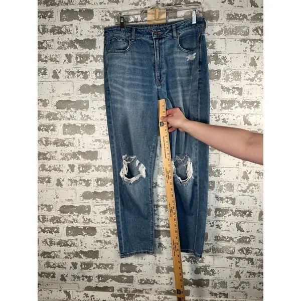 American Eagle | women mom jean denim distressed - Image 5