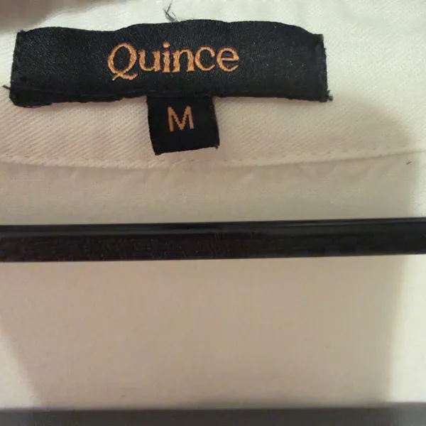 Quince White Vintage Wash Tencel Camp Shirt Women’s size medium - Image 6