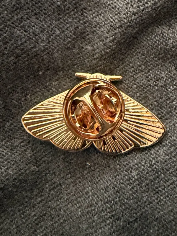Moth floral Enamel Pin - Image 2