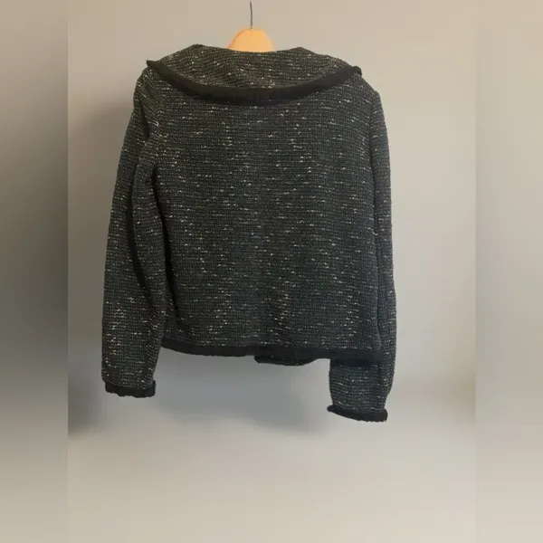 DKNY open-front tweed blazer jacket - Image 3