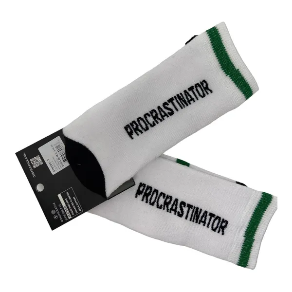 Sock Talk Procrastinator Crew Socks NWT - Image 3