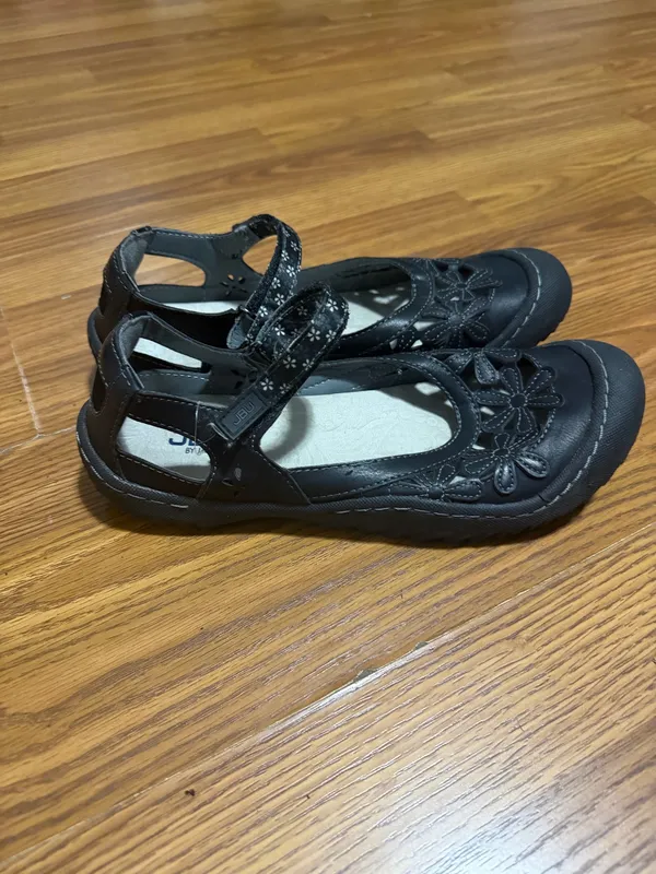JBU Jambu Wildflower Mary Jane Vegan Flats Comfort Outdoor Black Size 8.5 - Image 2