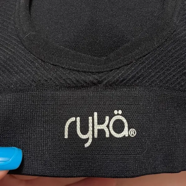 Ryka Women's Strappy Keyhole Sports Black Sz Large Bra - Image 5