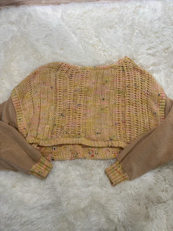 Free People Cropped Sweater - Image 3