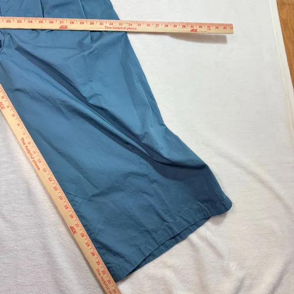 Zara Woman XS Teal Paperbag Wide Leg‎ Pant Tie Belt Minimalist Chic Summer Vaca - Image 11