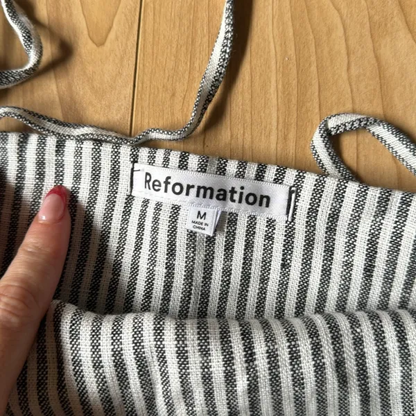 Reformation stripped dress - Image 2
