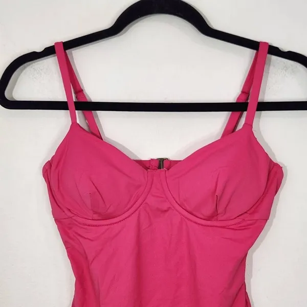 Andie Hot Pink One-Piece Swimsuit NWT Small Pink One Piece Swimwear - Image 3