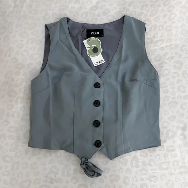 Cider NWT  Button Up V-Neck Vest - Image 2