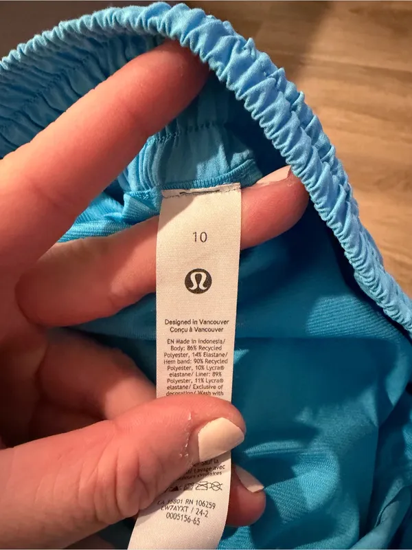 lululemon athletica Sky Blue Women's Athletic Shorts - Image 3