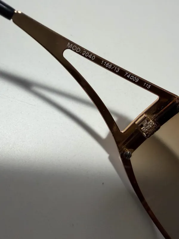 UNISEX Versace MOD. 2040 Gold frame with Brown Gradient Lenses - Image 6