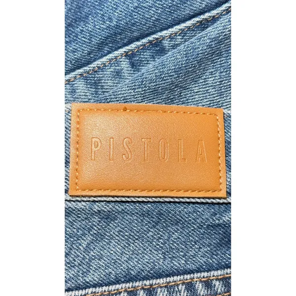 Pistola Womens High Rise Straight Leg Blue‎ Denim Jeans 100% Cotton Size 27 - Image 7