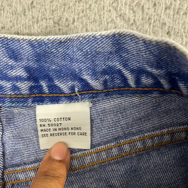 VTG Bill Blass Acid Wash Mom Jeans Women 10 Blue Pleated High Waist 90s Denim - Image 6