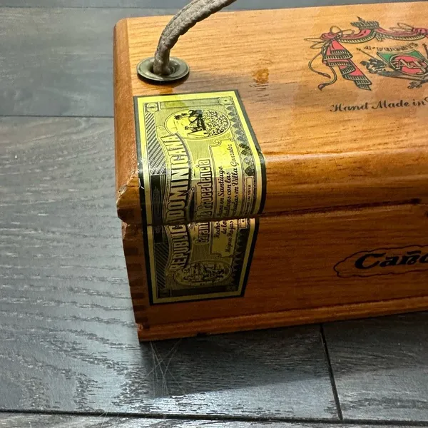 Handmade Canones Dominican Republic Cigar Box Purse - Image 4