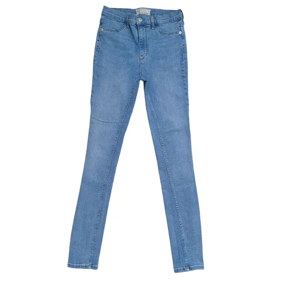 Free People Skinny Jeans Womens 27 Blue Denim Light Wash Straight Leg - Image 2
