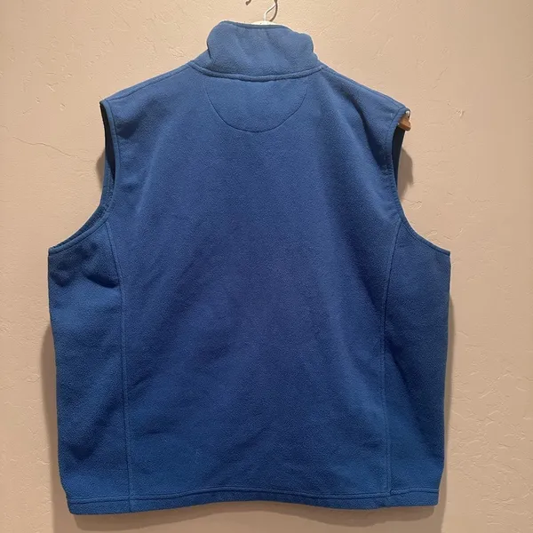 Polar Quality Sportswear Alaska Blue Fleece Zip‎ Up Vest Sz Large Travel Outdoor - Image 2