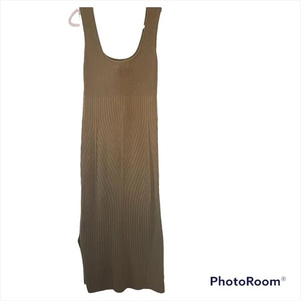 Anthropologie Maeve Knit Ribbed Sweater Tank Dress‎ with Slits - Image 6