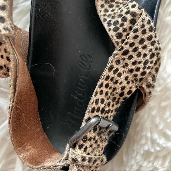 Madewell The Aubrey sandal in spotted calf hair - Image 3