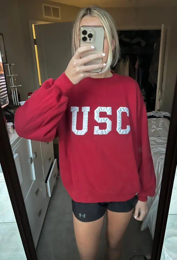 USC Crewneck Red Size M - Image 2