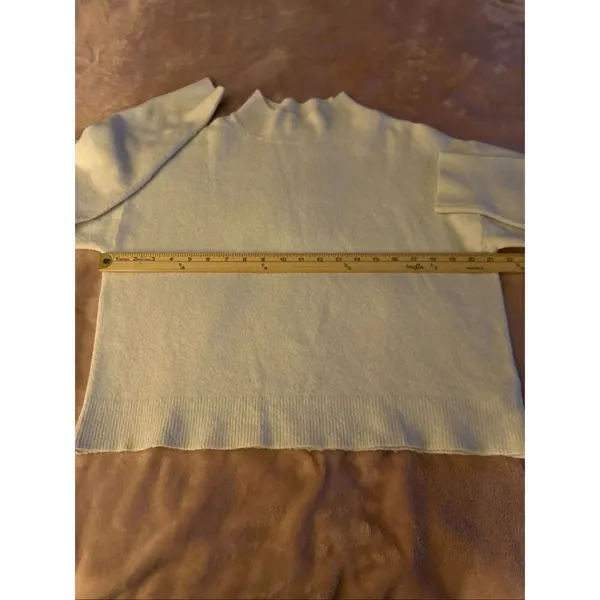 JCrew Wool Blend Extra Soft Pullover Sweater Ivory M Size M - Image 11