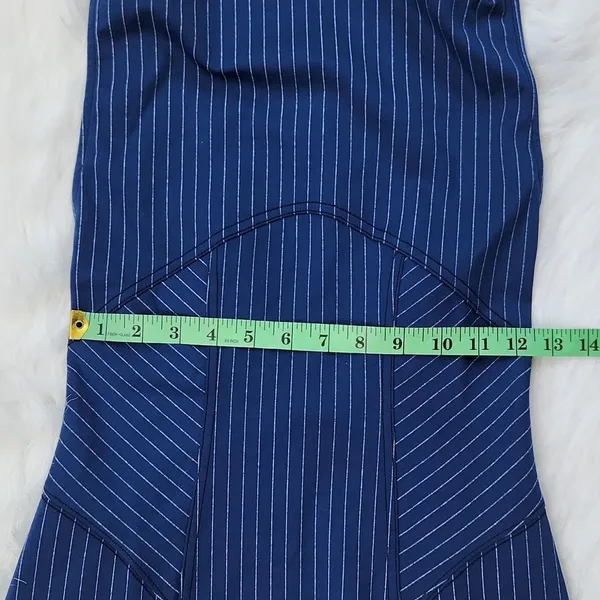 Urban Outfitters -764 Complex‎ High-Neck Open Back Mini Dress Navy Blue Small - Image 5