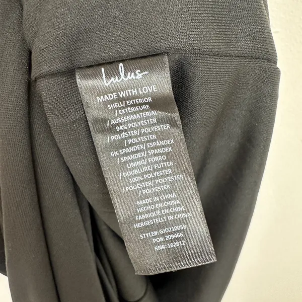 Lulus Especially Breathtaking Black Ruched One-Shoulder Maxi Dress Formal L NWT - Image 10