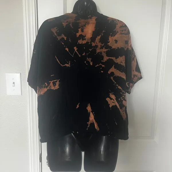 Eko Deko Texas Cactus Bleach Dye Crop‎ Top Shirt XL - Image 2