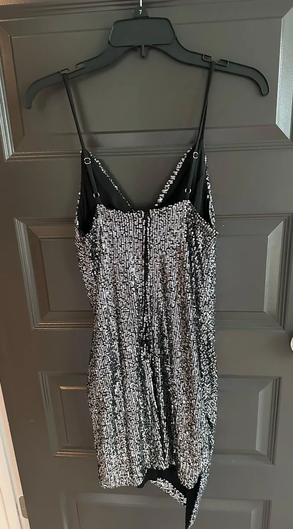 Crystal Doll Sequin Formal Mini Dress - Image 2