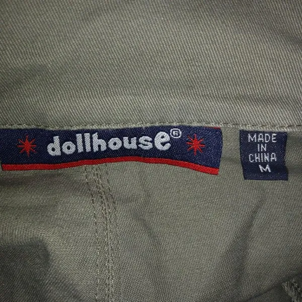 Dollhouse M Drab Pea Green Ruffle Waist Jacket - Image 5