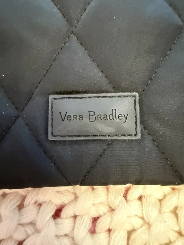 Vera Bradley Ultralight Accordion Wristlet Black Quilted Nylon Wallet - Image 3