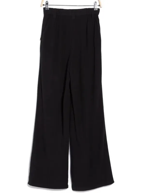 ASOS Linen Blend Wide Leg Dad Pants Black Wash Size 0 - Image 4
