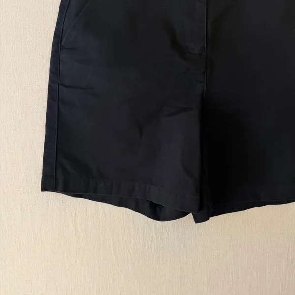 Lauren Ralph Lauren Petite Cotton Chino Shorts Women 6P Black - Image 10