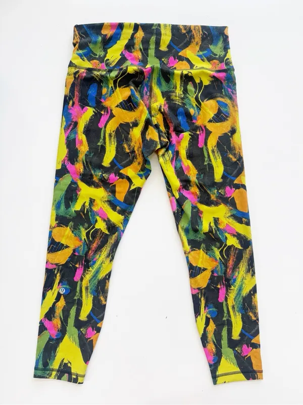 lululemon Wunder Train High-Rise Tight 25" - Undertone Black Multi - Size 12 - Image 9