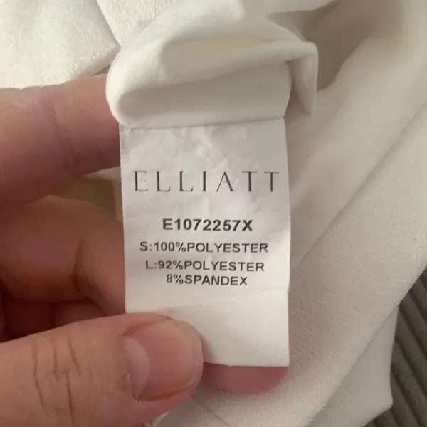 Elliatt size large alondra puff sleeve mini dress white bridal revolve - Image 9
