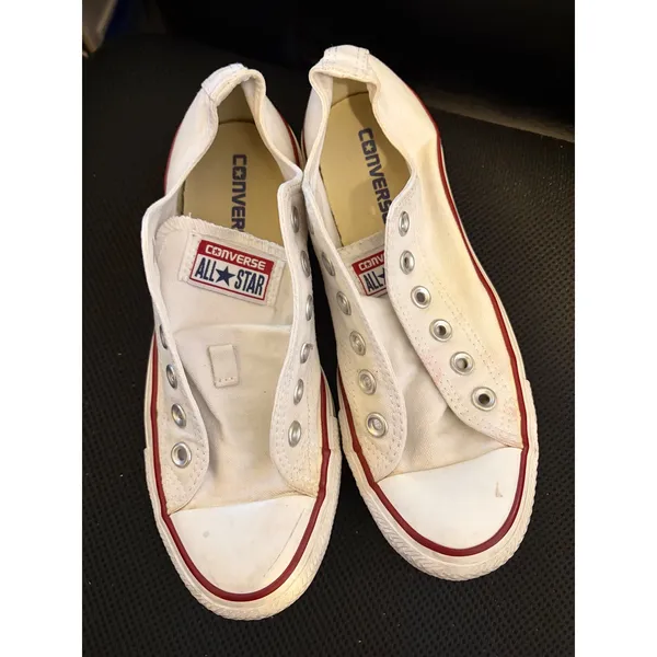 Converse All Star Low‎ Top Sneakers White Casual Shoes W7 M5 - Image 2