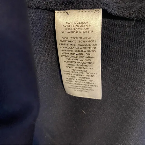 Lauren Ralph Lauren Mini Dress 14‎ Navy Blue Floral Cottagecore Preppy Feminine - Image 3