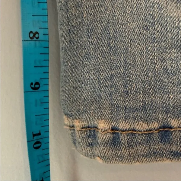 Zara Denim Crop Tube Top Corset - Image 7